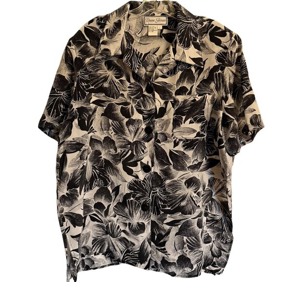 Diane Gilman Tops - Diane Gilman 100% Silk Blouse Top Size Large Luxury Executive Woman Sunday Best